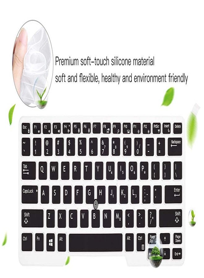 imComor غطاء لوحة مفاتيح imComor لأجهزة Dell Latitude E7450 E7470 E5470 E7480 5480 5490 5491 7490، وDell Latitude 3340 E3340، واقي لوحة مفاتيح فائق النحافة وناعم، أسود (تخطيط أمريكي، مع مؤشر) - Image 5